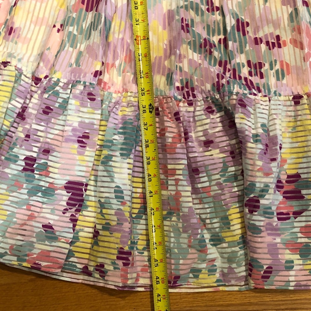 NWOT kate spade Pastel Floral Ruffle-Sleeve Dress in Multi pastel colors - Picture 11 of 14